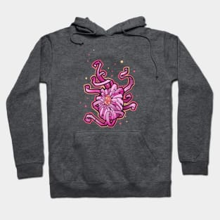 crazy pink chrysanthemum flower Hoodie